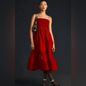 Anthropologie Smocked Babydoll Dress